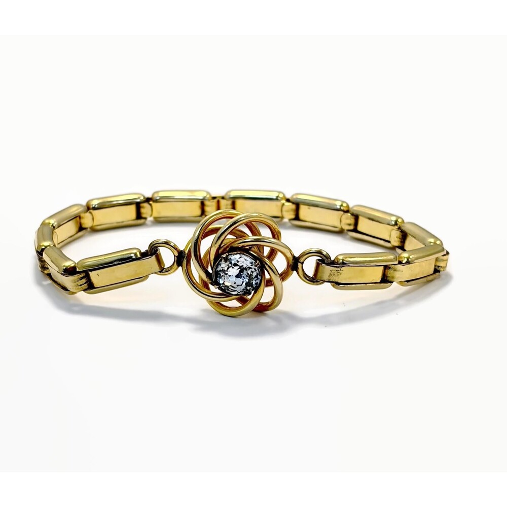 Vintage Bracelet, Expansion, Gold Filled, Davco, Sweetheart ,Gold Tone 50s